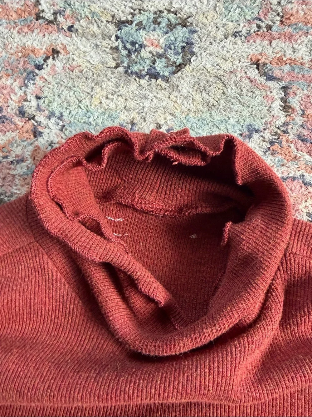 Orange Turtleneck